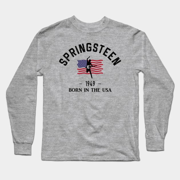 The Boss//Born In The USA//1949 Long Sleeve T-Shirt by CrucialDoodleS